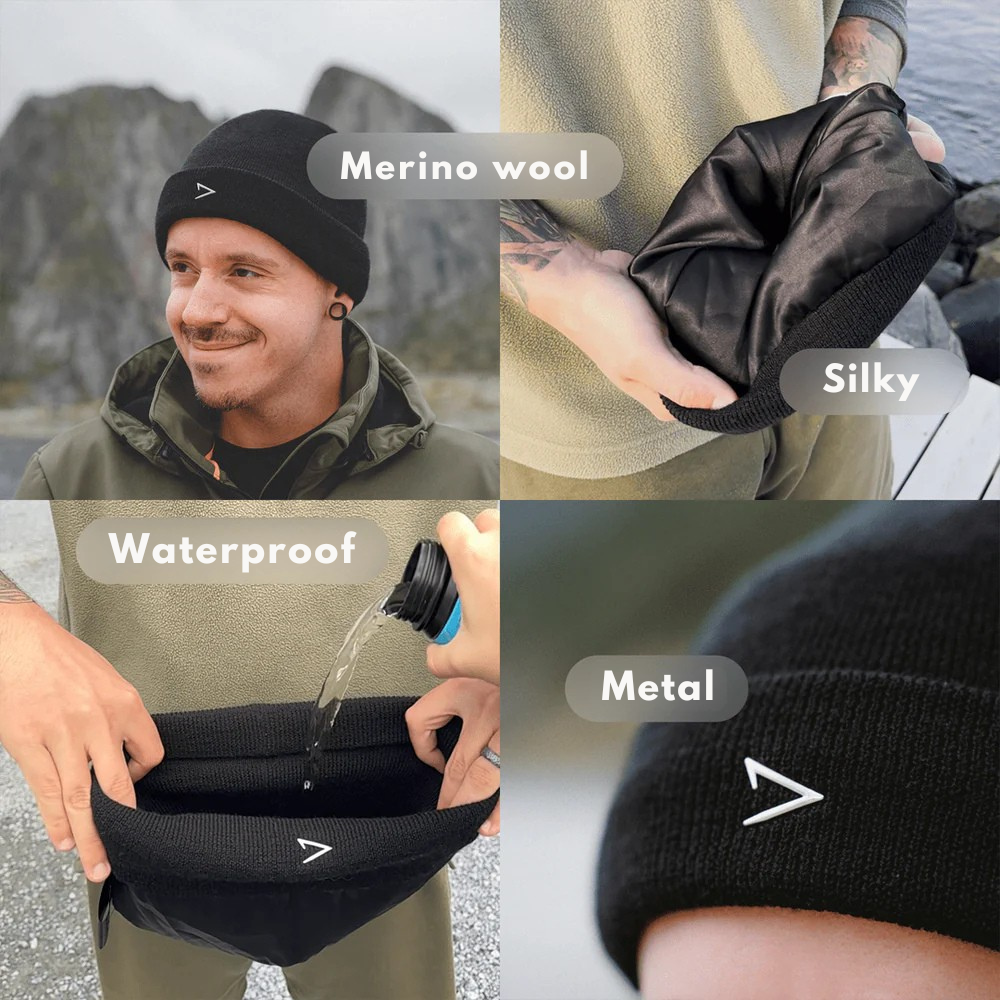 Czapka z wełny merino