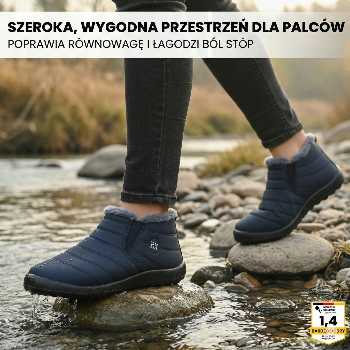 Komfort stóp - ergonomiczne i antypoślizgowe buty zimowe zapewniające wygodę