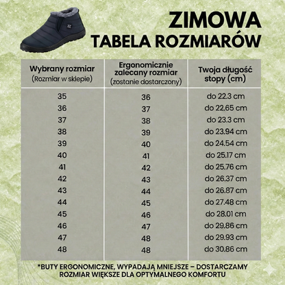Komfort stóp - ergonomiczne i antypoślizgowe buty zimowe zapewniające wygodę